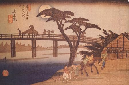 Hiroshige, Ando Moonlight,Nagakubo (nn03) china oil painting image